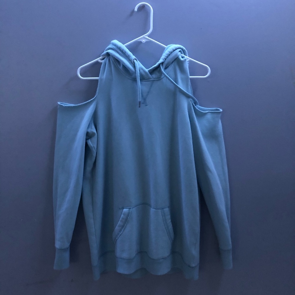 Hollister Cut Out Shoulder Hoodie